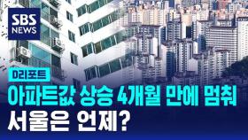 [D리포트] 전국 아파트값 상승 4개월 만에 멈췄다…서울은 언제?