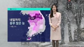 [날씨] 내일까지 중부 많은 눈…중부 중심 영하권 추위