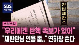 [스브스픽] 헌재로 눈 돌린 시민들…8년 만에 등장한 '탄핵 연하장'