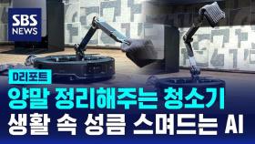 [D리포트] 양말 정리해 주는 청소기…생활 속 성큼 스며드는 AI