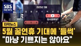 [자막뉴스] 5월 2일 임시공휴일 지정에 기대…마냥 기쁘지는 않은 이유?