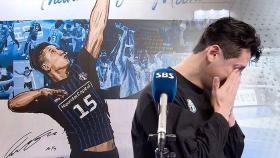 '코트여 안녕'…문성민, 눈물의 은퇴