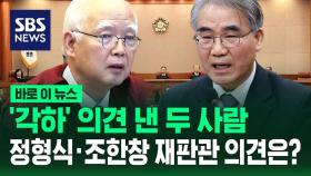 [바로이뉴스] 한덕수 탄핵 '각하' 의견 낸 두 사람…정형식·조한창 재판관 의견은?