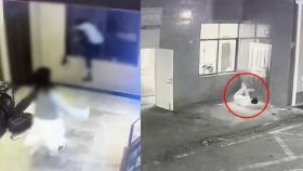 말다툼하다 창문으로 투신해 '와장창'…영상 확산해 논란