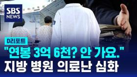 [D리포트] 연봉 '3억 6천만 원'도 마다…농촌 의료난 심화