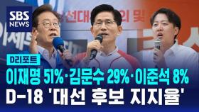 [D리포트] 이재명 51% · 김문수 29% · 이준석 8%