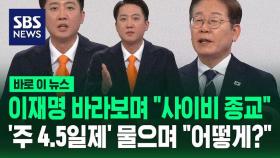 이재명 바라보며 
