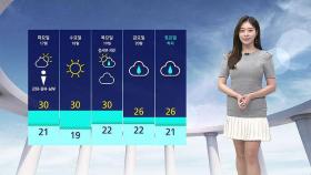 [날씨] 습도 높아 '후텁지근'…오락가락 비 이어져요