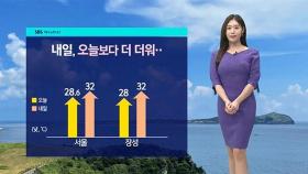 [날씨] 월요일 서울 낮 32도 '후텁지근'…당분간 무더위
