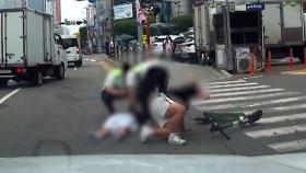 [단독] 킥보드 단속하다 팔 낚아채 10대 뇌출혈…논란