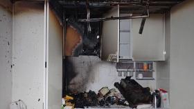 부산 해운대 오피스텔 화재…1명 의식불명·124명 대피