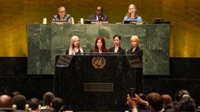 에스파, UN 뉴욕 본부서 '지속가능발전' 연설