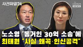 [씨박스] 노소영 '동거인 30억 소송'에 최태원 