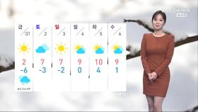 [날씨] 아침 추위 절정…서해안·제주 '눈', 빙판길 주의