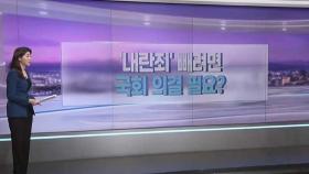 [따져보니] '내란죄' 빼려면 국회 의결 필요?