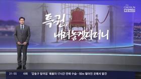 [윤정호의 앵커칼럼] 특권, 내려놓겠다더니