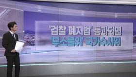 [따져보니] '검찰폐지법' 통과되면 어떻게 바뀌나…무소불위 '국수위'?