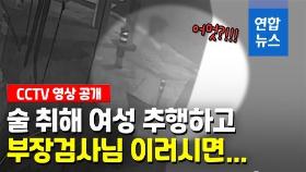 [영상] 술 취해 여성 어깨 잡고…CCTV에 포착된 부장검사 추행 장면