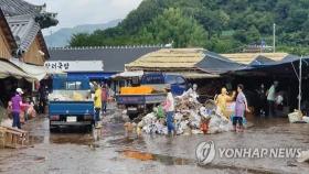 32년 만에 침수됐다가 물빠진 화개장터…폭격 맞은 듯 '처참'