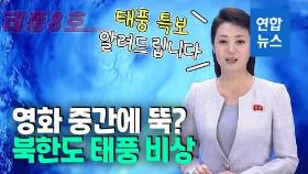 [영상] 영화 중간에 끊고 아나운서 등장…북한도 태풍 피해 잇따라