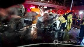 서울 영등포구서 역주행 차량이 택시 충돌…3명 부상