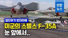 [영상] 미국산 F-35A 스텔스 전투기 첫선…딱 하루 일반인 공개