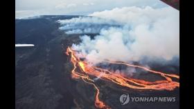 38년 만에 폭발 세계 최대 하와이 활화산, 60ｍ 용암분수 뿜어