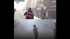 [튀르키예 강진] 폐허 속 새 생명 구조…생방송중 여진에 TV리포터 혼비백산도