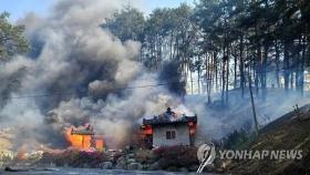 [속보] 강풍속 산불 확산…강릉 경포 10·11·13통 주민센터 대피 문자