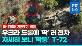 [영상] '짝퉁' 러 T-72 전차 드론에 '딱'…우크라 '오인 사격' 유도했나
