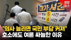 [영상] 의사들 간절한 호소에도 여론은 '싸늘'