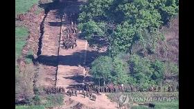 북한군 어제 또 DMZ 작업중 군사분계선 침범…군 경고사격에 북상