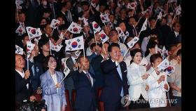 사상 초유 '반쪽' 광복절 경축식…독립기념관장 논란에 분열상