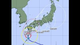 주택붕괴 위력 태풍 '산산' 日접근…특별경보·도요타 가동 중단(종합)