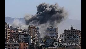 이스라엘군, 헤즈볼라 기자회견장 인근 폭격…브리핑 중단