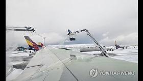 수도권 강타 폭설에 하늘길도 차질…항공 수십편 결항·지연