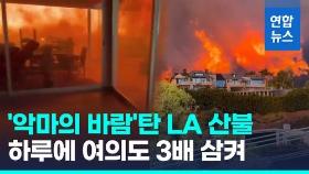 [영상] 고급주택 집어삼키고 '활활'…'악마의 바람' 타고 LA 산불 확산