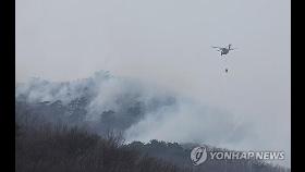 울주 산불 피해 394㏊로 늘어…축구장 552개 면적·진화율 66%
