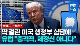 [영상] 트럼프 행정부 대화방서 '유럽 험담'…유럽 