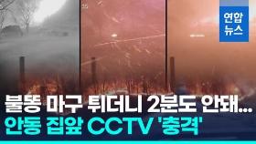 [영상] '역대 최악 산불'…초속 20m 돌풍에 2분 만에 주택가 덮쳤다
