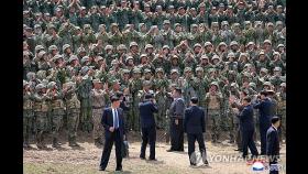 김정은, 전술종합훈련 참관…