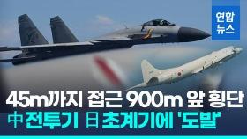 [영상] 항모 감시에 도발?…中전투기,日초계기에 45ｍ까지 접근
