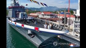 3주만에 물에서 건져 진수까지 한 北구축함…
