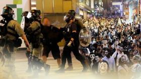 홍콩 실탄발사 항의 시위…이달 체포자 500명 넘어 / 연합뉴스TV (YonhapnewsTV)