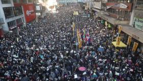 홍콩 시위 반 년…'세계인권의 날' 기념 대규모 집회