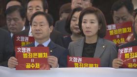 한국당 '의원직 총사퇴' 결의…