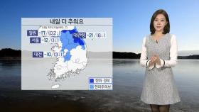 [날씨] 내일 한파 절정…서울 -12℃ 대관령 -21℃