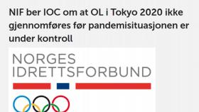 노르웨이, IOC에 도쿄올림픽 개최 연기 공식 요청