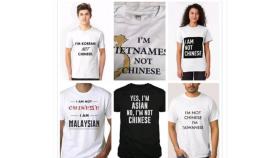 '나는 중국인 아니다' 문구 적힌 티셔츠도 나돌아
