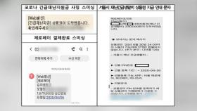 '코로나19 지원금' 스미싱 문자 주의…